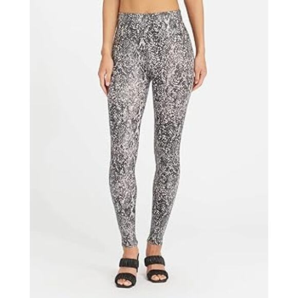 Spanx sz M jeggings stretch Snake print EUC pull on pants casual career slimming - Picture 2 of 10